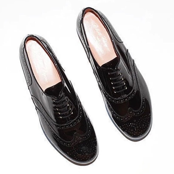 Robert Clergerie Shoes - Robert Clergerie Demile Platform Patent Oxford Lace Up Loafers